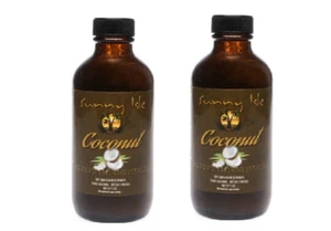 Sunny Isle Coconut Jamaican Black Castor Oil 4oz Vitamins E and Protein (2 PACK) - Picture 1 of 4