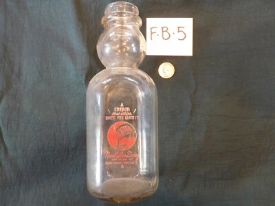 BOTELLAS ANTIGUAS DE COLECCIÓN HEINZ LECHE WHISKY FRASCOS DE VIDRIO IRIDISCENTE LEY FEDERAL PROHÍBE Foto 1 de 4