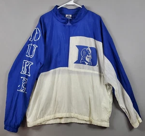Vintage Apex One Duke Blue Devils 1/4 Zip Jacke Herren Gr. XL Blau NCAA 90s - Bild 1 von 12