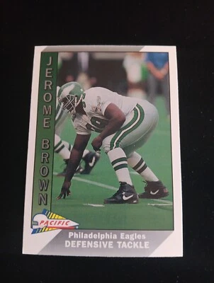 Jerome Brown 1991 Pacific #383 Philadelphia Eagles - Image 1 of 2