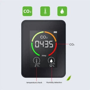Air Monitor CO2 Carbon Dioxide Detector Temperature Humidity Measurement Meter - Picture 1 of 13