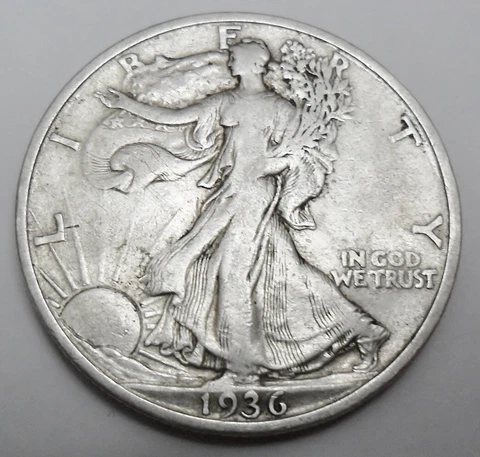 1936 S WALKING LIBERTY HALF DOLLAR *AG OR BETTER* *90% SILVER* **FREE SHIPPING** Cover