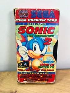 Mean Machines Sega - Sonic The Hedgehog 2 - MEGA PREVIEW TAPE VHS *** RARE *** - Picture 1 of 5