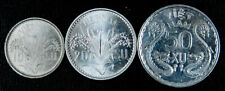 South Vietnam VNCH 1953, Set of 3 Coins 10 SU, 20 SU & 50 XU KM # 1, 2, 3 UNC