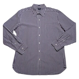J.Crew Kurzwaren XL 17-17,5 lila kariert Hemd Baumwolle gebraucht - Bild 1 von 11