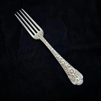 Vintage Gorham Cluny Sterling Luncheon/Dessert Fork 6 3/4" - Image 1 of 4