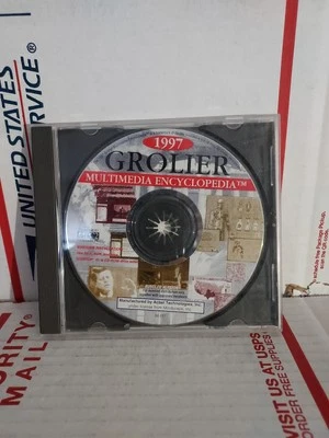 THE 1997 GROLIER MULTIMEDIA ENCYCLOPEDIA WINDOWS CD-ROM No Key Codes - #162h - Image 1 of 2