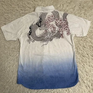 Karakuridamashii Short sleeve Embroidery Shirt Size: L Gradation limited From JP - Picture 1 of 12