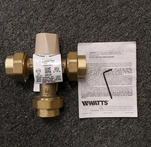 Watts LFMMVM1-UT Thermostatic Mixing Valve Lead Free 1 inch 0559122 Free Ship BB - Picture 1 of 3