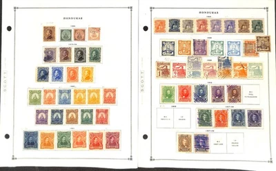 Honduras Stamp Collection on 45 Scott International  Pages, 1865-1976 (BC) - Image 1 of 4