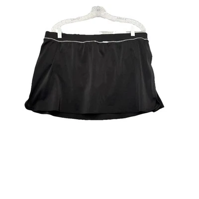 Lands End Size 16W Black Swim Skirt with Panty Bottom Swimwear Stretch Skort - Image 1 of 4
