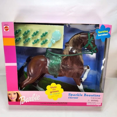 Barbie Sparkle Beauties 2000 Mattel modelo esmeralda caballo nuevo en caja estilo novio Foto 1 de 4
