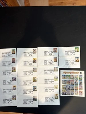USPS 2000 Legends of Baseball First Day Cover Stamps and Set of 20 Envelopes - Image 1 of 4