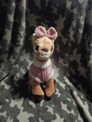 Dan Dee Rudolph The Red Nosed Reindeer Clarice Reindeer 11 дюймов плюшевый розовый бант/жилет - Изображение 1 из 2