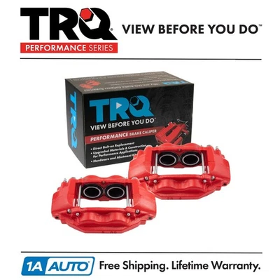 TRQ Performance Front Brake Caliper Set Fits 16-2019 Toyota Sequoia 16-18 Tundra - Image 1 of 4