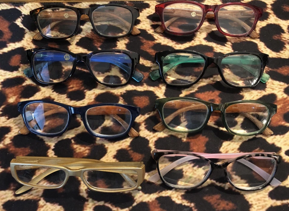 Paquete Lote de 8 Gafas Joy Mangano Lectores +3.50 Variedad Colores Foto 1 de 4