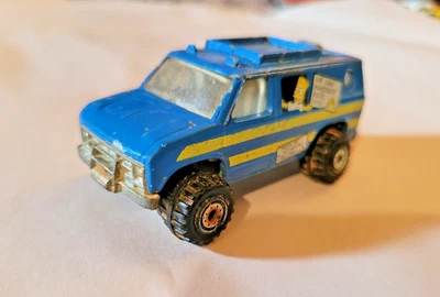 1977 Hot Wheels THE SIMPSONS BART & LISA Blue Camper Van Diecast Mattel - image 1 of 4