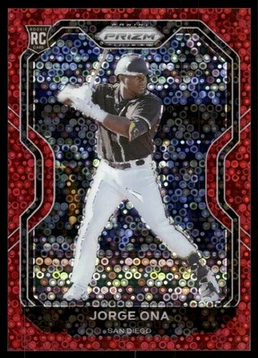 2021 Panini Prizm Prizms Red Donut Circles #209 Jorge Ona /99 - BB - Image 1 of 2