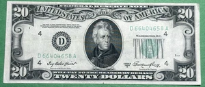 1950 A (Twenty) $20 Dollar Federal Reserve Banknote - Cleveland, OH Crisp AU - Picture 1 of 2