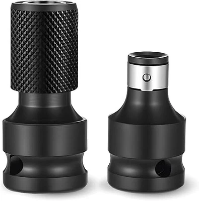 VIKING Bewudy 2 Stück Schlagschrauber Bit Adapter, 1/2 Auf 1/4 Zoll Bithalter Stecknuss