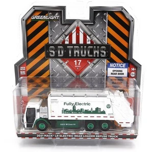 1/64 GREENLIGHT - MACK - LR REAR REFUSE TRUCK CASSONE RIBALTABILE 45170C-GRE - Foto 1 di 1