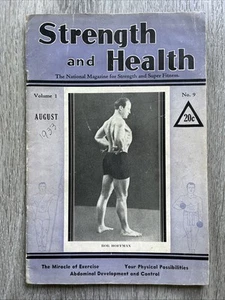 STRENGTH & HEALTH Magazine BOB HOFFMAN + STRONGMEN + ACWLA AUG 1933 VOL 1 NO 9 - Picture 1 of 17
