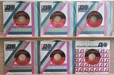 Lot of (6) Led Zeppelin 45's on Atlantic ~ all clean 1841 Broadway 1st pressings - Imagem 1 de 3