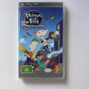 Phineas and Ferb Across the 2nd Dimension (2012) Playstation Portable Game, PSP - Picture 1 of 5