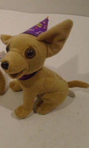 TACO BELL Yo Quiero Dog 2000 Talking "Happy New Year Amigos" Chihuahua Plush Toy - Picture 1 of 4
