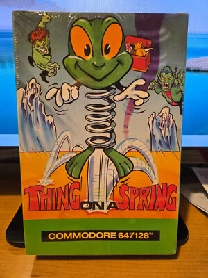 Vintage 1987 Thing On A Spring (Commodore 64/128 Video Game) NEW, Sealed - Image 1 of 3