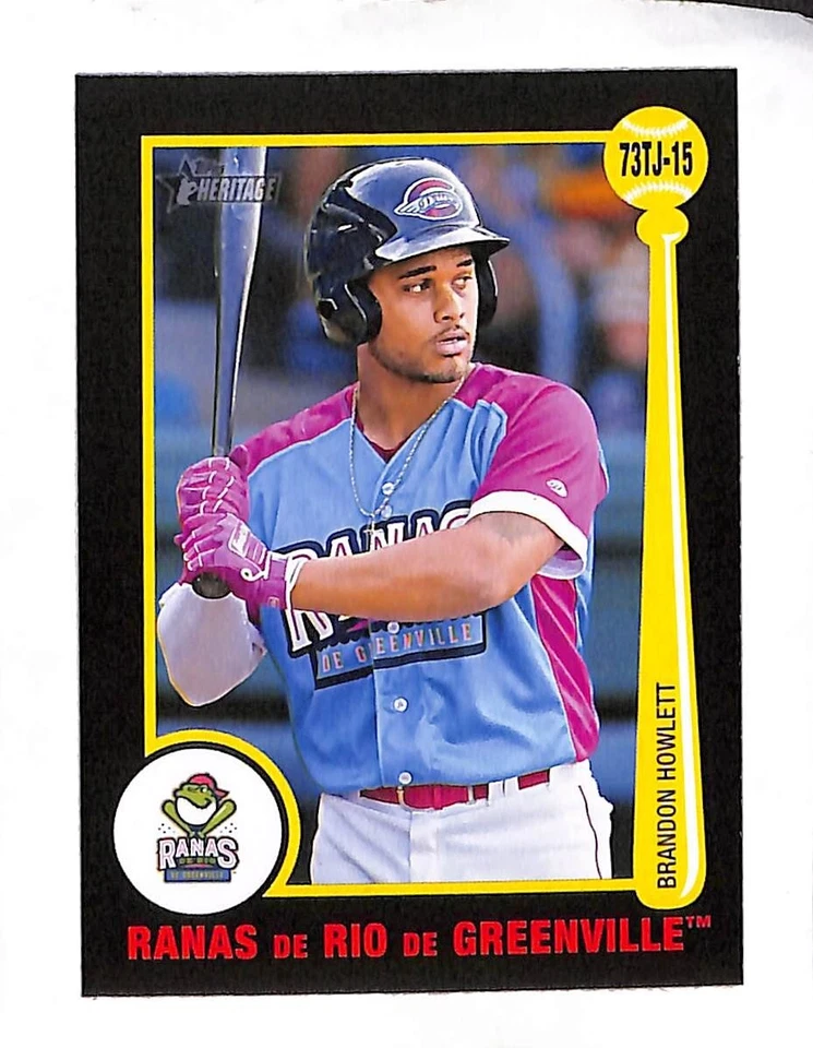 Brandon Howlett 2022 Topps Heritage Minor League Tarjetas Card 73TJ-15 - Image 1 of 1