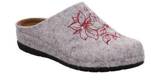 Rohde Rodigo Damen Pantoffeln Pantolette Hausschuhe 6024 Platin Softfilz SALE - Picture 1 of 7