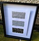 Original 3D abstract picture 'Black 2 Silver' in classic black 10" x 12.5" frame