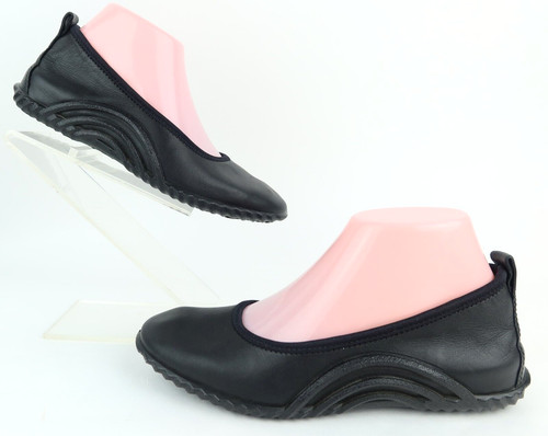 NUOVO! Piatti balletto ballerina ECCO Vibration 1.0 neri taglia EU 37 US 6 6 5