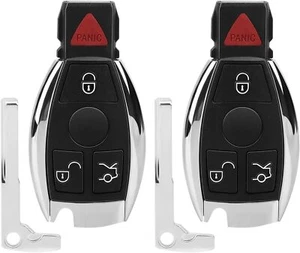 2x Llavero de encendido remoto de entrada sin llave de repuesto Mercedes-Benz E350 ML350 - Imagen 1 de 1