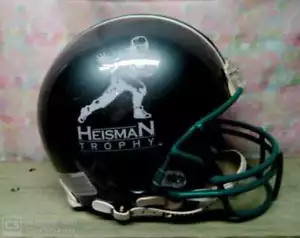 ¡CASCO AUTÉNTICO HEISMAN TAMAÑO COMPLETO SIN FIRMAR PROLINE RARO! GRIS - Imagen 1 de 2
