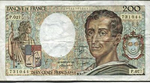 France , 200 Francs , 1985 , P 155a , Series P.027 - Picture 1 of 2