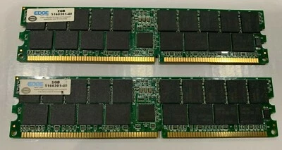 EDGE 4GB (2x2GB) PC3-10600 (DDR3-1333) K5240-217617-PE DESKTOP RAM 5160301-40 - Image 1 of 3