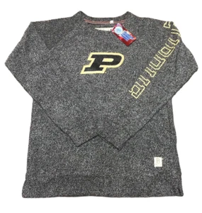 Purdue University Boilermakers Sweatshirt Comfy Terry NCAA Womens Small PRESSBOX - Picture 1 of 11