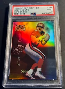 1996 Select Certified Mirror Red #119 Steve Young 49ers HOF PSA 9 POP 2 - Picture 1 of 2
