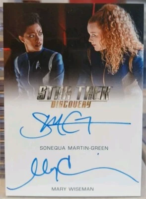 Star Trek Discovery Season 3 Sonequa Martin-Green/Mary Wiseman Dual Autograph AB - Image 1 of 2