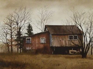 Billy Jacobs The Tractor Barn Farm Art Print 16 x 12-PAPER - Picture 1 of 1