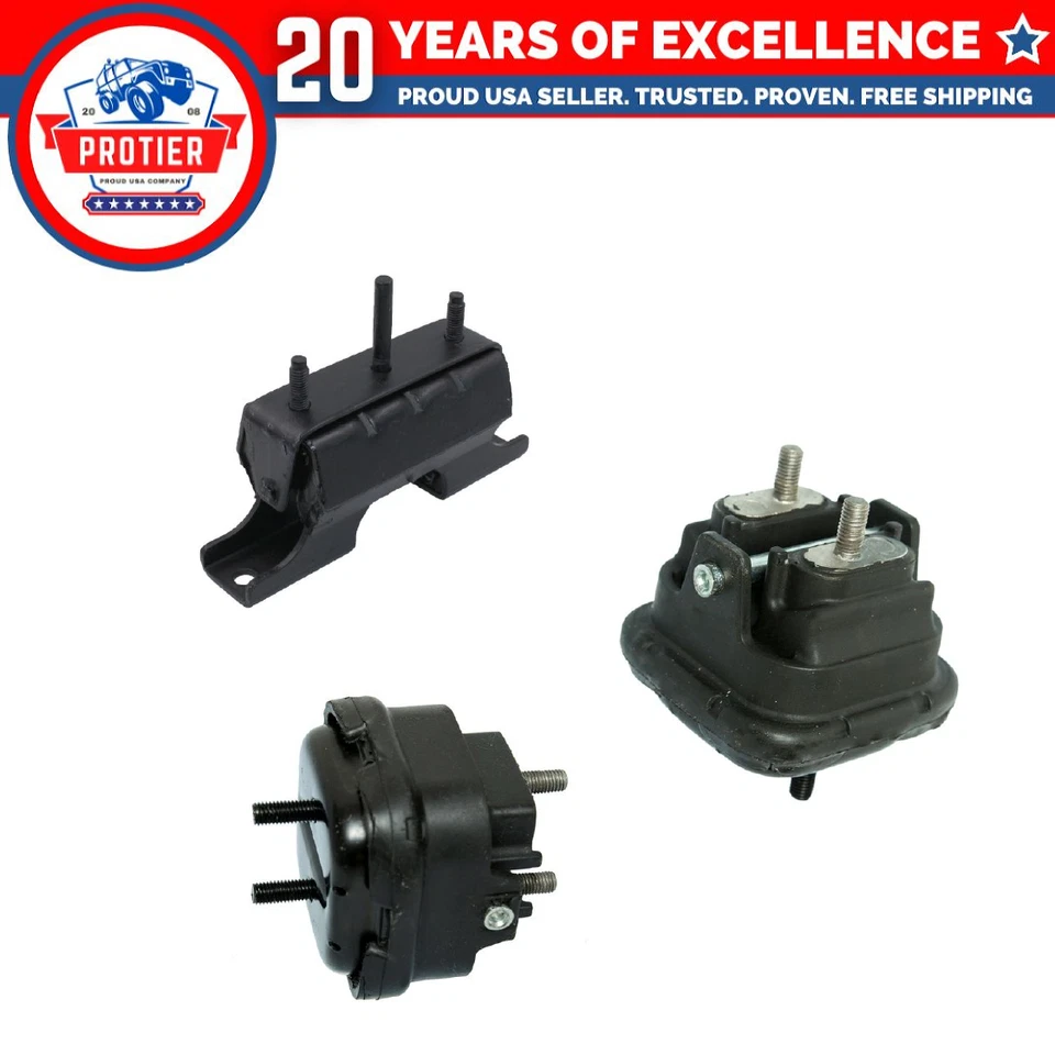 Motor & Trans Mount 3PCS Fit Buick Rainier 5.3L/ Chevy SSR Trailblazer 5.3/6.0L - Image 1 of 1
