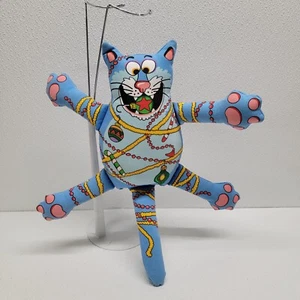 Fat Cat Christmas Cat Canvas Plush Squeaky Dog Toy - Picture 1 of 24