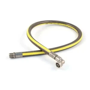 Universal Gas Cooker Hose Pipe With Angled Metal Micropoint Fitting - Picture 1 of 7