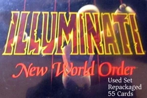 Illuminati New World Order Unimited Starter Deck Pack Card Game USED 55 Cards - Picture 1 of 2