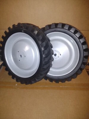 Pedal Tractor Wide Rear Tires And Rims Wheels pair 2 3/4" wide Case IH  - Image 1 of 3