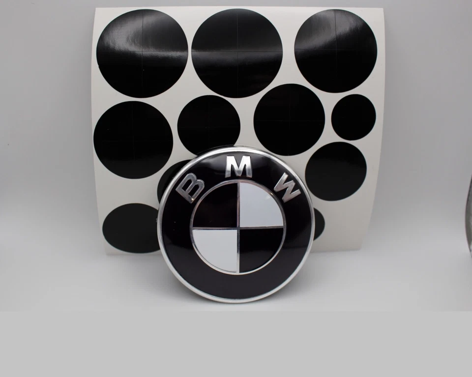 Pegatina superpuesta emblema BLANCO Y NEGRO para BMW 325i 325is 325iC 328i 328is M3 Foto 1 de 4