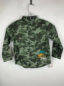 Camisa 365 Niños Garannimales Niño 4 Camuflada Manga Larga Detalle Camión Nueva Con Etiquetas - Imagen 1 de 6