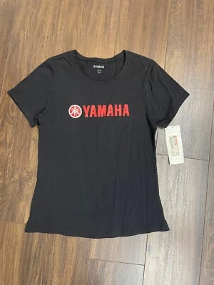 NUEVO CON ETIQUETAS Camiseta Para Mujer Talla Grande Logo YAMAHA - Roja/Negro Manga Corta Camiseta Foto 1 de 4